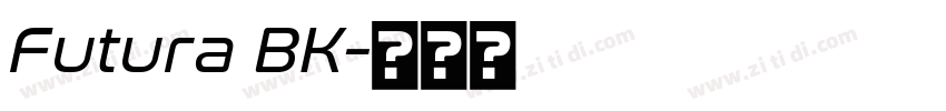 Futura BK字体转换